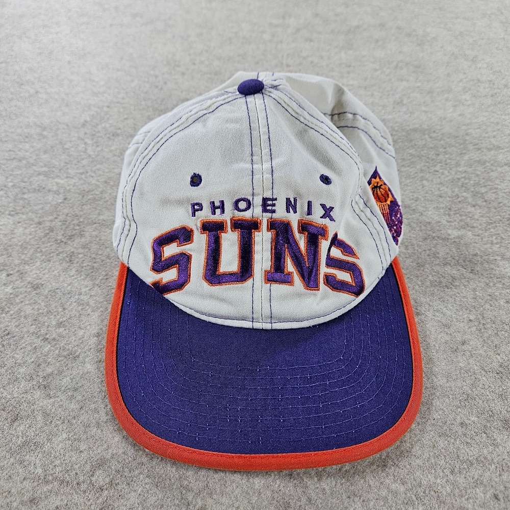 Vintage 90s Phoenix Suns Starter The Classic Snapback Hat NBA Purple Orange